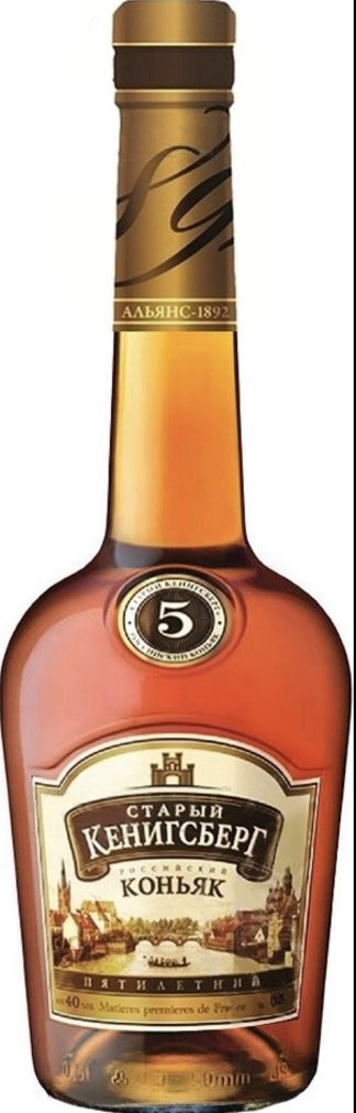Коньяк "Старый Кенигсберг" 5-летний, 1 л